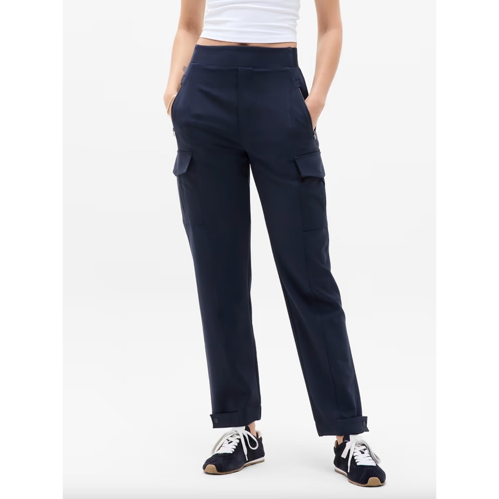 ATHLETA Endless High Rise Cargo Pant in Navy 467187-01